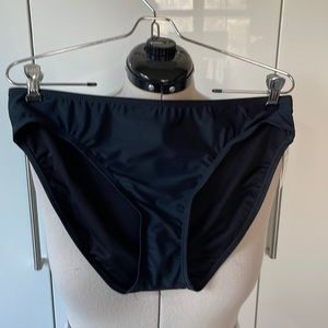 Island Waves Bikini Bottom in Black Size-12 NWT